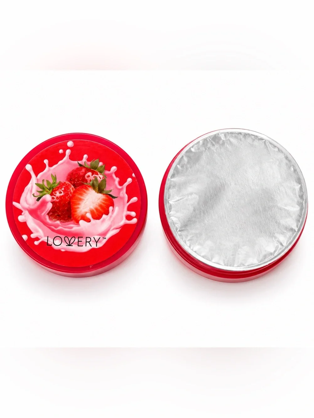 LOVERY Strawberry & Milk Body Butter Vitamin E & Jojoba Oil 60 mL (2.0 fl oz)